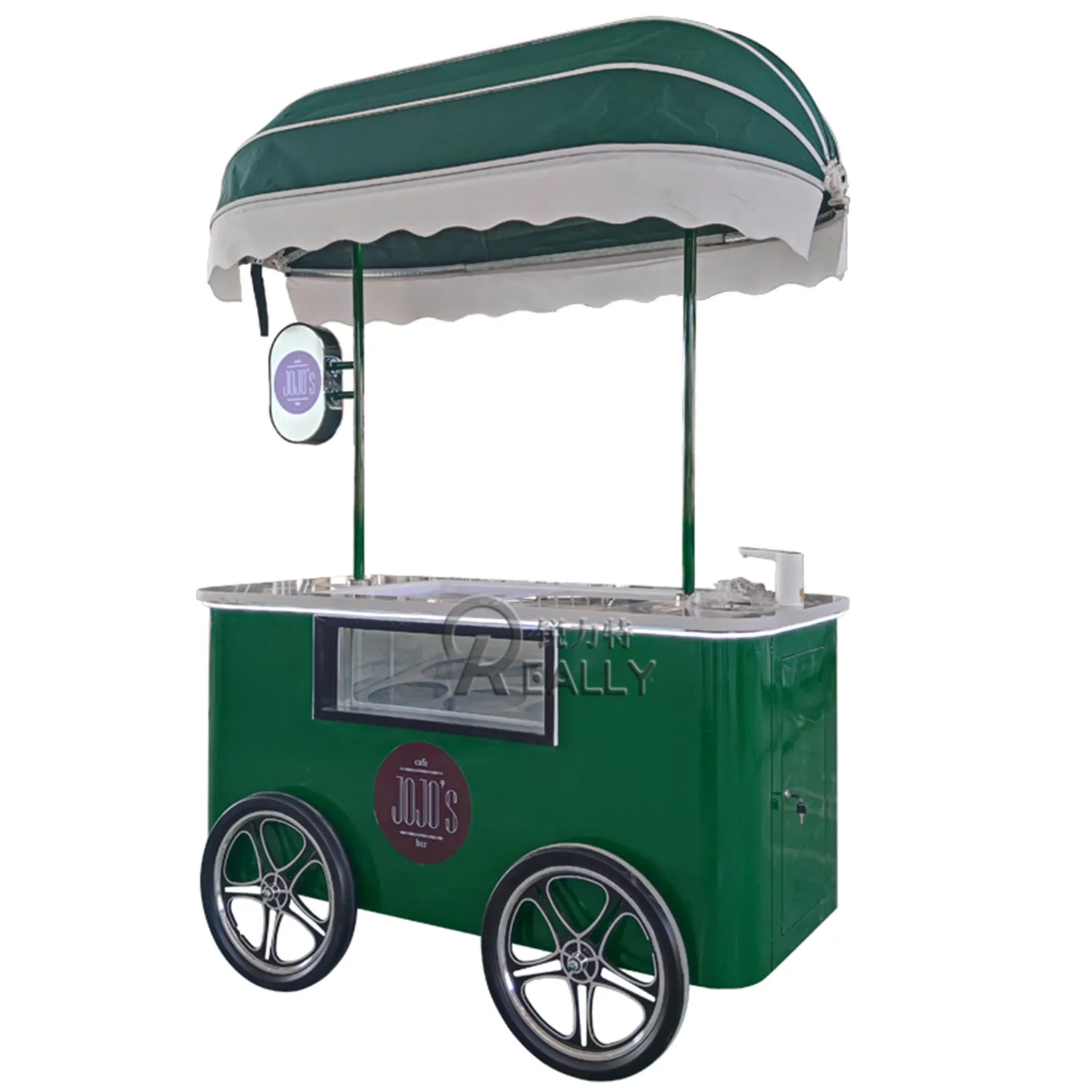 2023 Meiyue Ice Cream Sales Cart Commercial Ice Cream Frozen Display Cabinet Frozen Yogurt Cart