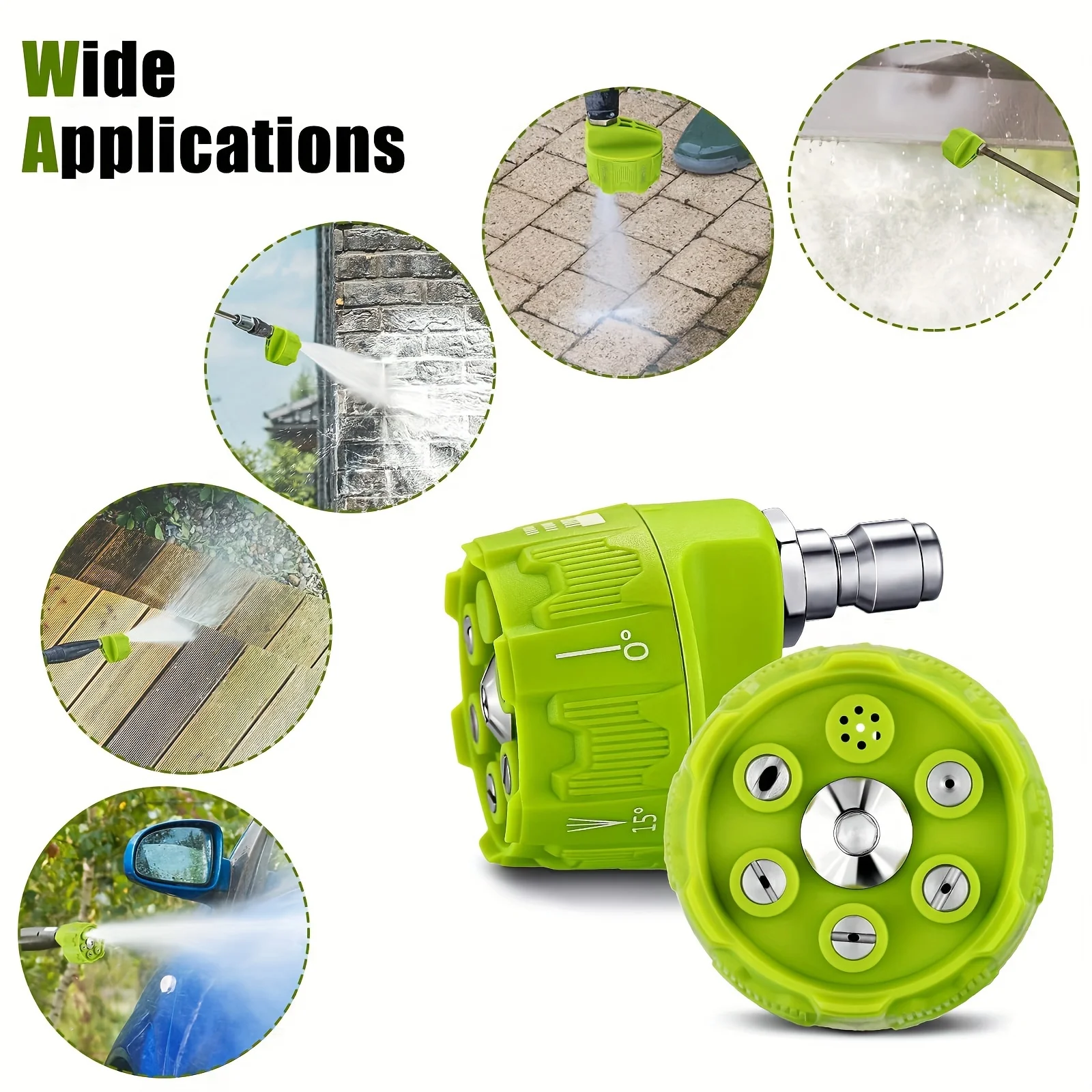 High pressure cleaning machine six in one nozzle high pressure car washing water gun nozzle adjustable nozzle image 4