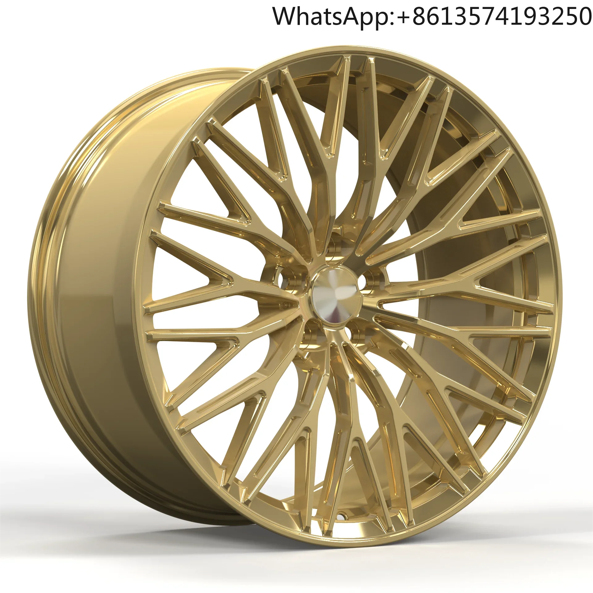 For Manufacturer's New Design 15 16 17 18 19 Inch Custom Forged Aluminium Wheels for Bright Gold Sedan Wheels