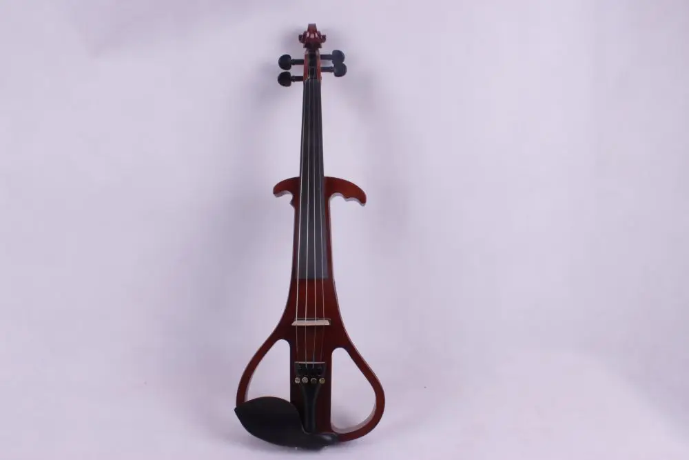 

New Advanced dark red color Electric Violin Silent 4/4 Free Case+Bow Nice Tone #EV3