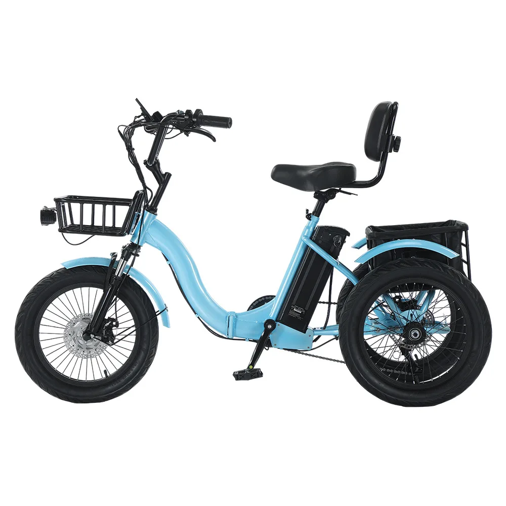 Spot Luffia 18-inch Tread Fun Electric Tricycle Pedal Assist Lithium Battery Tricycle Rough Tire Snow Bike