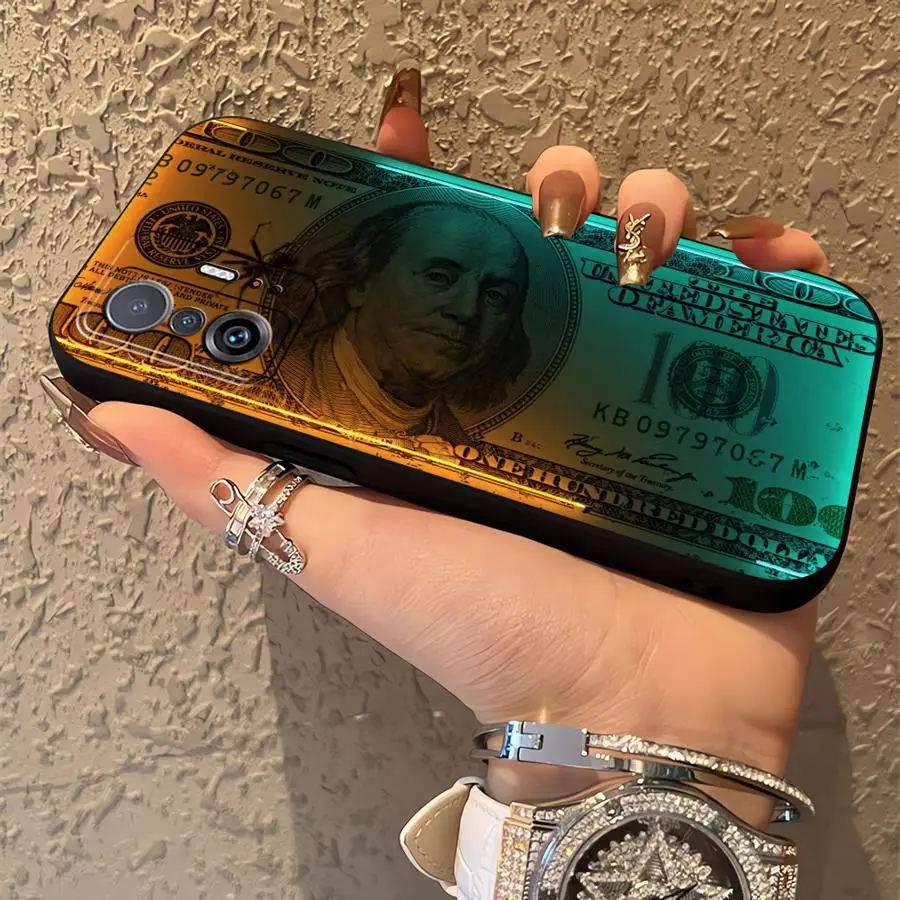 حافظة لهاتف Xiaomi Mi 13 14 15 Pro 10T 11T 12T Pro 11 12 13 Lite 12X غطاء هاتف ناعم أسود أموال الدولار #3