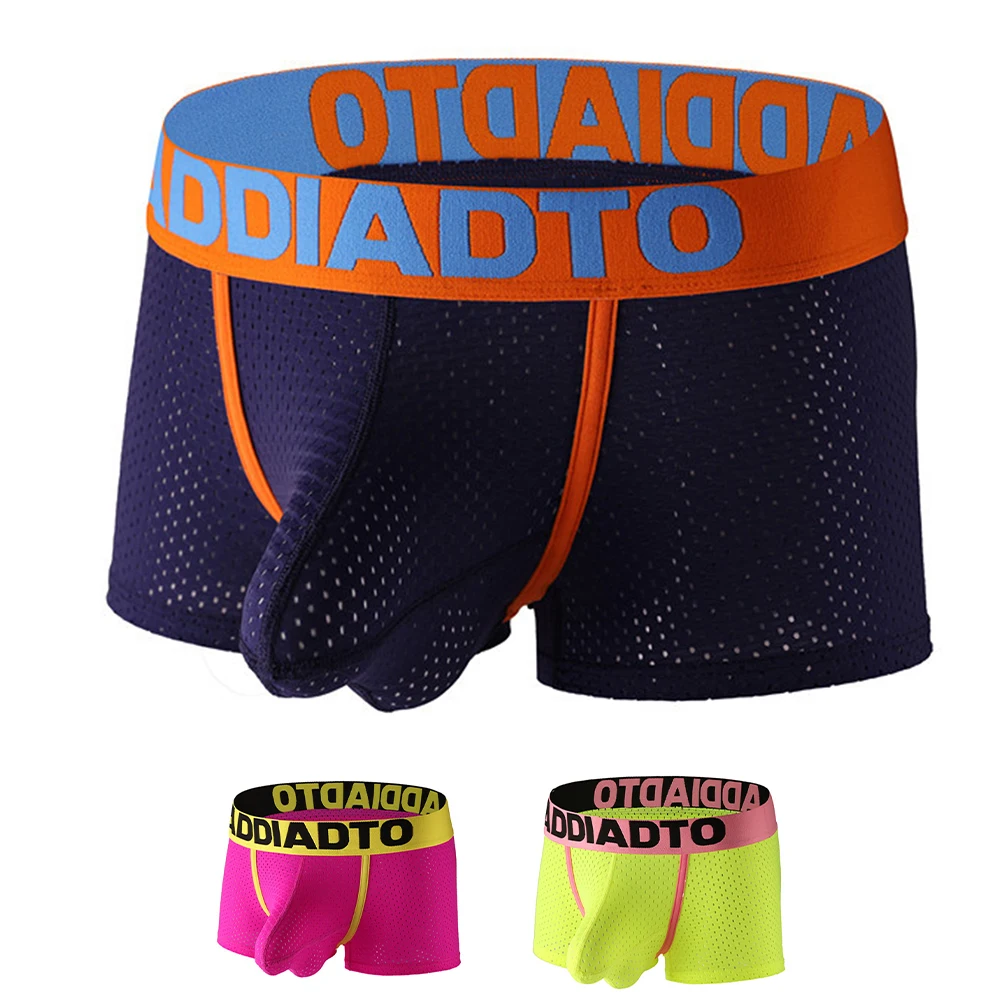 ملابس داخلية رجالية منخفضة الخصر قابلة للتنفس مع حقيبة قماش شبكية، سراويل داخلية بوكسر تقدم دعمًا وملاءمة مريحة #6