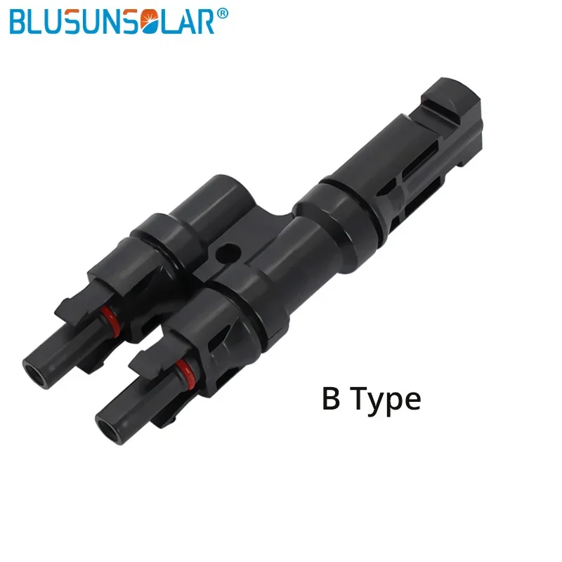 2T 2Y Solar Connector Bbranch M/M/F and F/F/M Y 2 Type Male 1 Female and 2 Female 1Male Solar Panel Cable Branch Connector