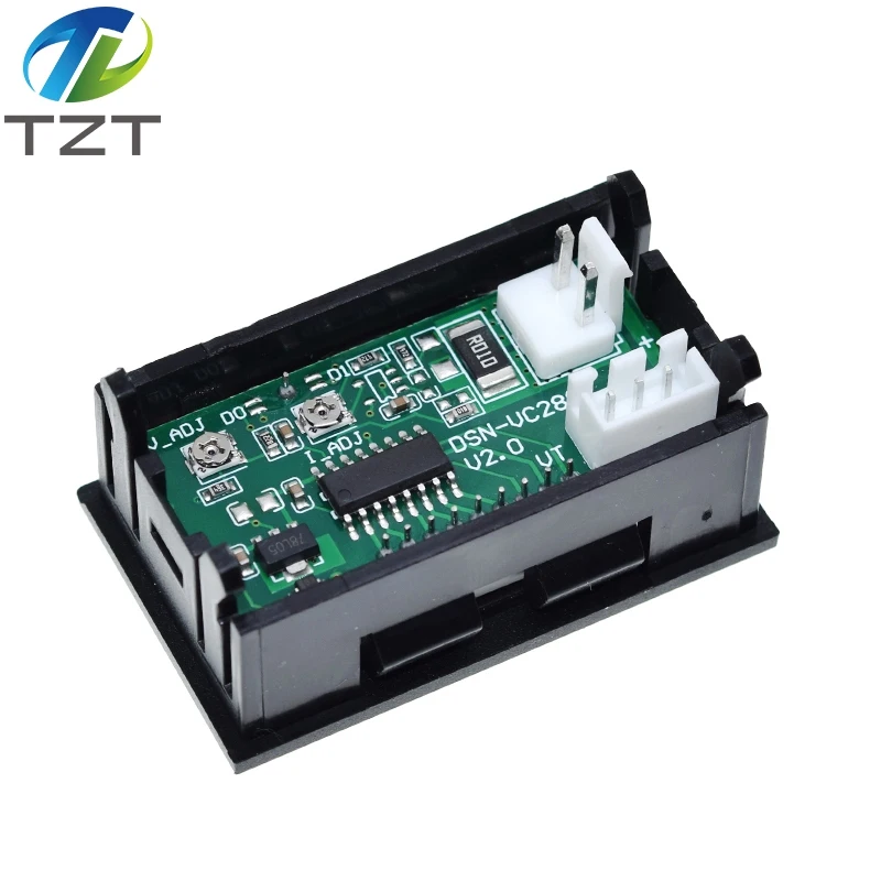 DC 0-100V 10A Digital Voltmeter Ammeter Dual Display Voltage Detector Current Meter Panel Amp Volt Gauge 0.28" Red Blue LED image 6