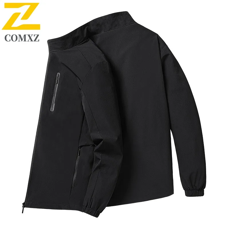 COMXZ 2025 Men Jacket 2021 Spring New Casual Coat Spring Autumn Trench Mens Shirt Mens Wear Clothes Export Street Style