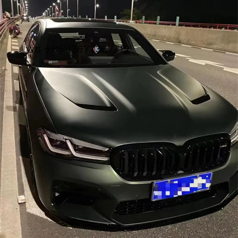 

New ve BM F90 M5 CS Style Engine Car Bonnet Cover Hood Scoop Carbon Fiber