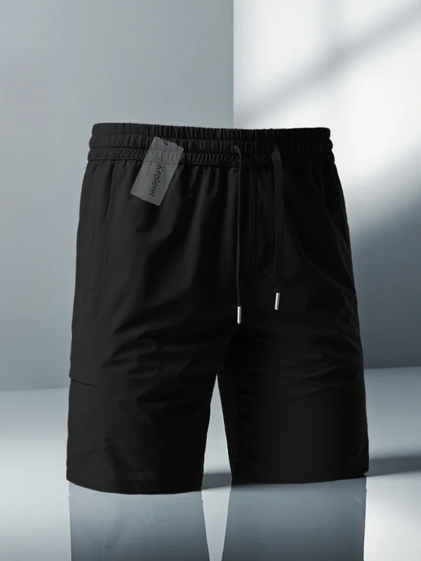 

Новинка 2025, мужские повседневные тонкие дышащие летние уличные рабочие брюки из ледяного шелка, спортивные брюки свободного покроя со средней талией