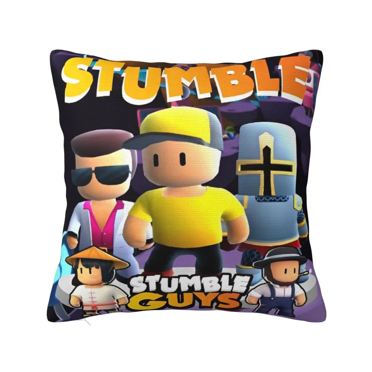 Stumbles Guys Game Printing Pillowcases Cushion Cover Throw Pillow Cover Y2K Home Decorations Square Multiple Sizes