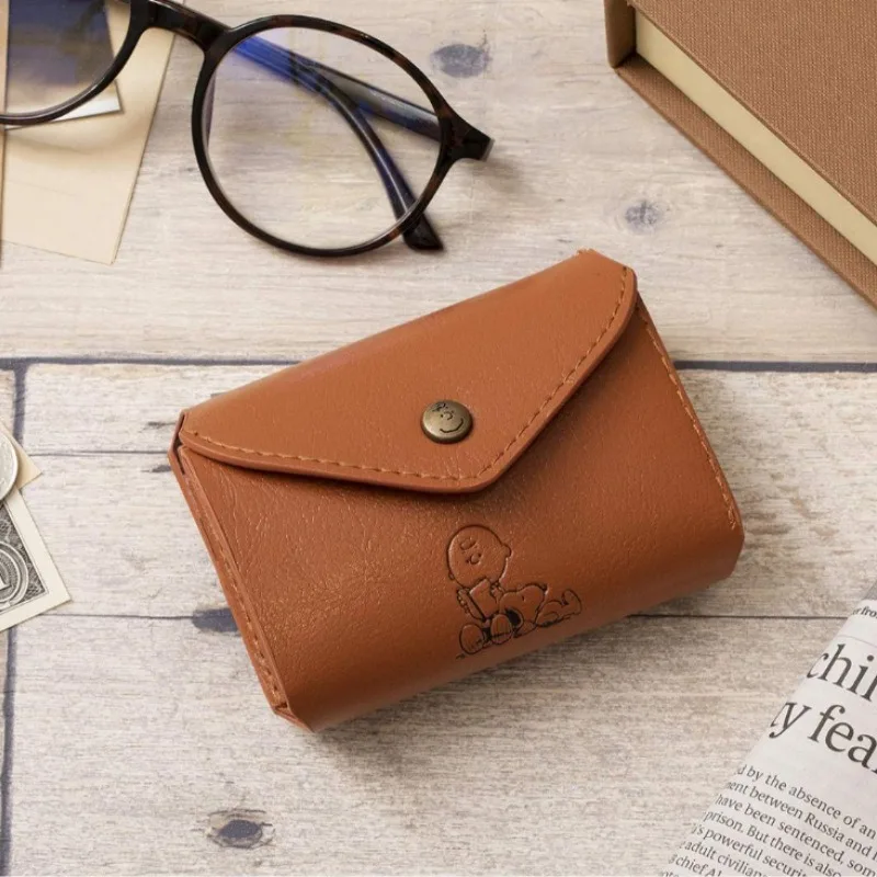 New Cute Cartoon Snoopy Coin Purse for Men and Women High-quality Three-fold Short Mini Wallet Fashionable Hot Wallet