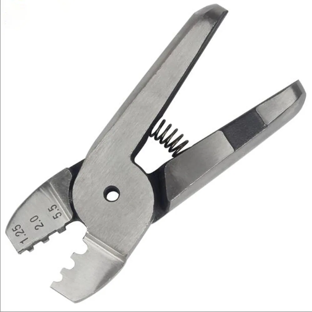 Pinza a crimpare terminale pneumatico 1.25-2.0-5.5mm Pinza a crimpare ad aria Manico in alluminio Morsetto in acciaio per cesoia per filo di ferro rame