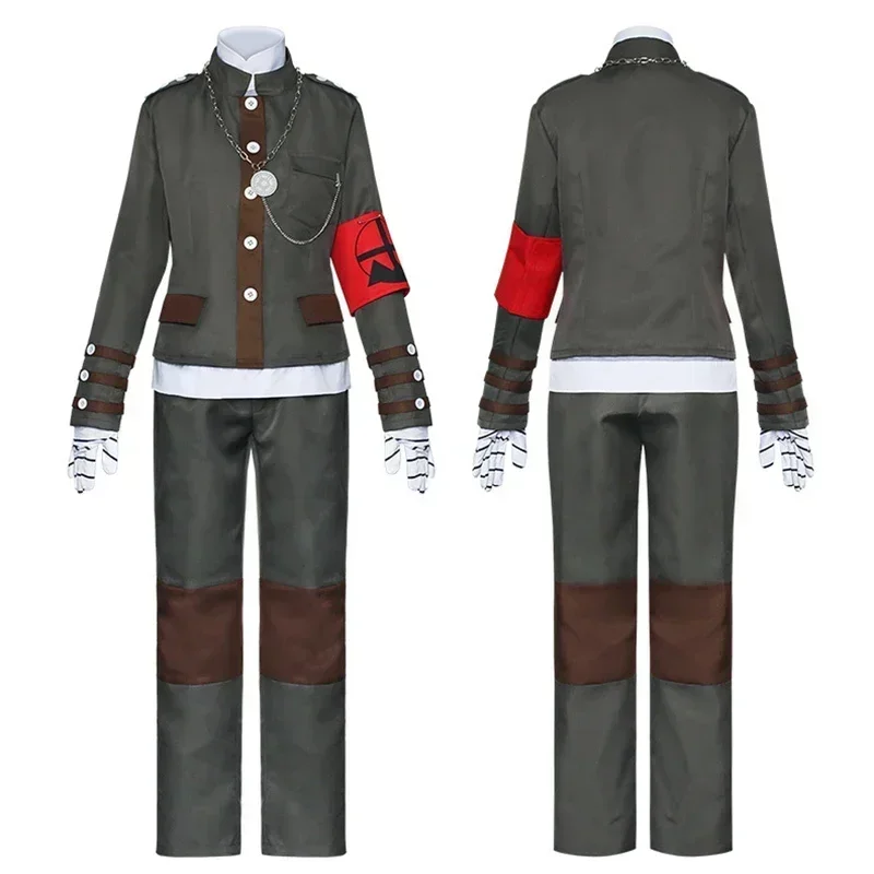 

New Danganronpa Anime Korekiyo Shinguji Full Cosplay Costume Set - Halloween Carnival Theme Includes Wig Hat Mask