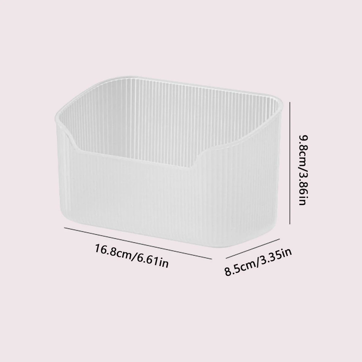 صندوق تخزين مكتبي ، مناسب لمستحضرات التجميل ، وأحمر الشفاه ، وأحمر الشفاه ، ومنتجات العناية بالبشرة ، ومستحضرات التجميل ، والحمام ، وغرفة النوم ، وطبق 1 روض #2