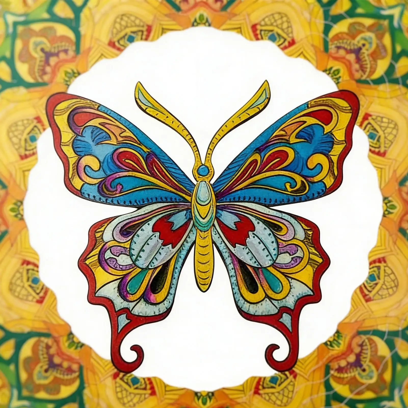 

Butterfly Wind Spinner Rustic Porch Decor Metal Art Outside Wind Sculpture For Patio Porch Backyard Courtyard Balcony