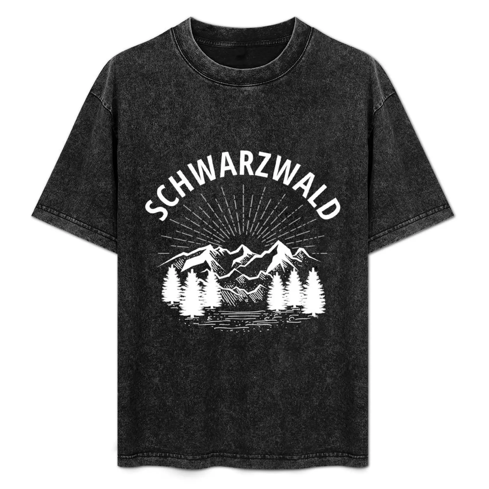 

Black Forest souvenir drawing Black Forest T-Shirt Worker Basic Short Sleeve Tee
