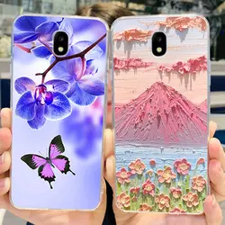 For Samsung Galaxy J3 2017 Case J330 J330F TPU Cover Fashion Butterfly Clear Silicone Soft Coque For Samsung J5 J7 Pro 2017 Capa