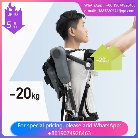 FIT-U Commercial Industrial Intelligent Electric Upper Body Exoskeleton Robot Lumbar Support Aid Remote Control 8 Hours Battery