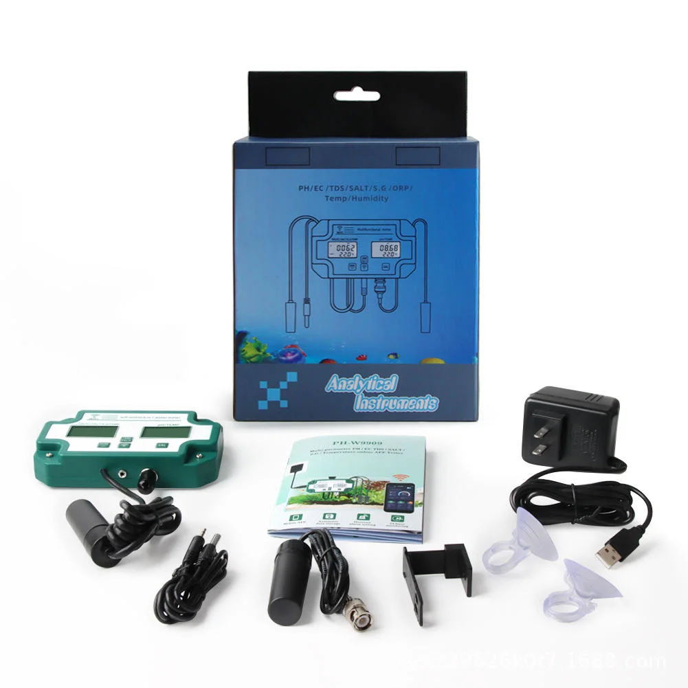 EE1 6 in 1 Water Quality Detector Multi-function WiFi Digital Display PH/TDS/EC/SG/salinity/temperature