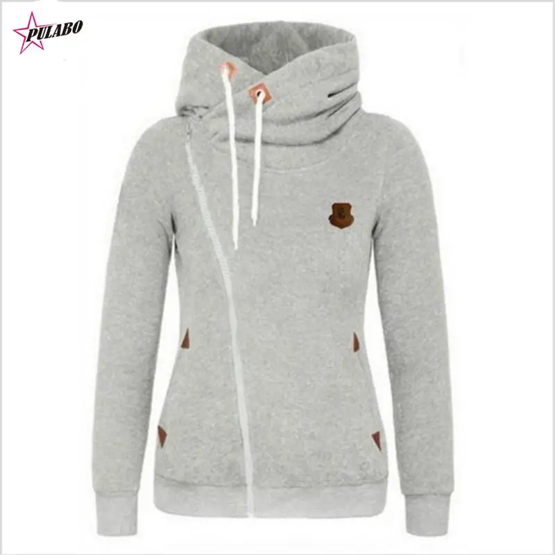 PULABO Spring Zipper Warm Fashion Hoodies Women Long Sleeve Hoodies Jackets Hoody Jumper Overcoat Outwear Female Sweatshirts