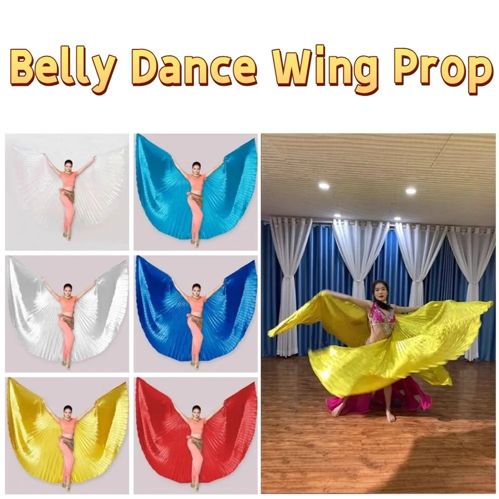 

Creative Belly Dance Wing Prop Pleated 360 Degree Large Performance Cape Soft Multi-colored Oriental Dance Props Festival