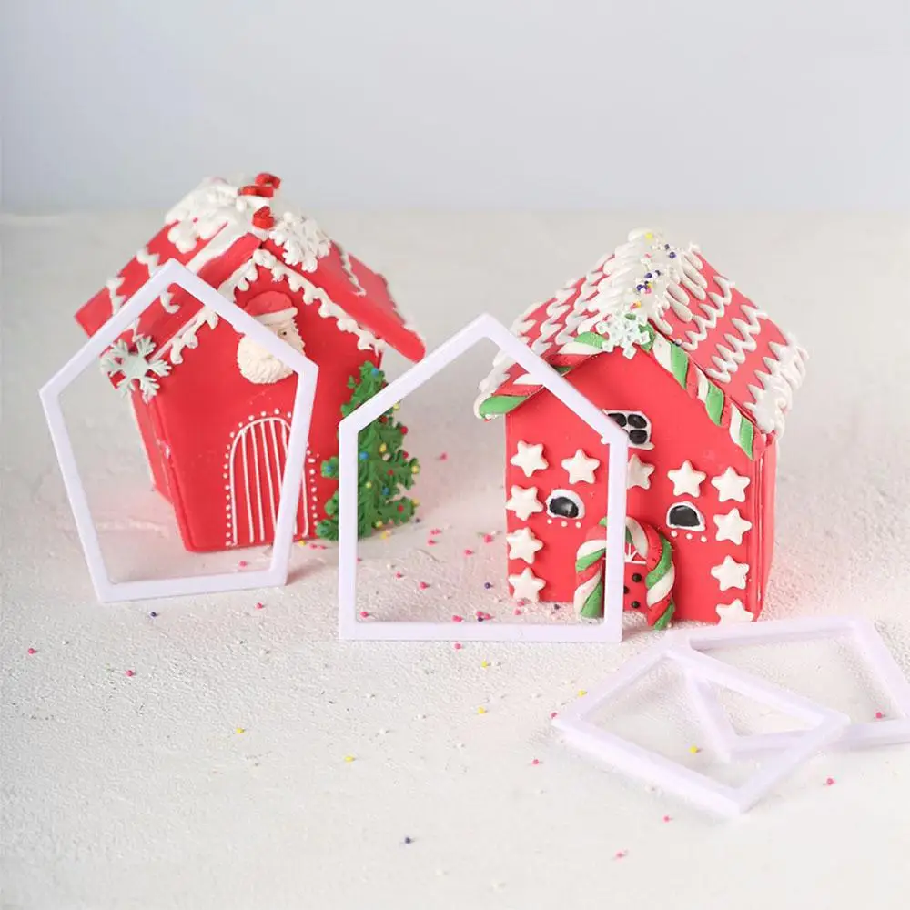 Festive Use Easy-to-use Christmas Spirit Holiday Mini House Molds Christmas Decorations Christmas Ornaments Bestselling Adorable