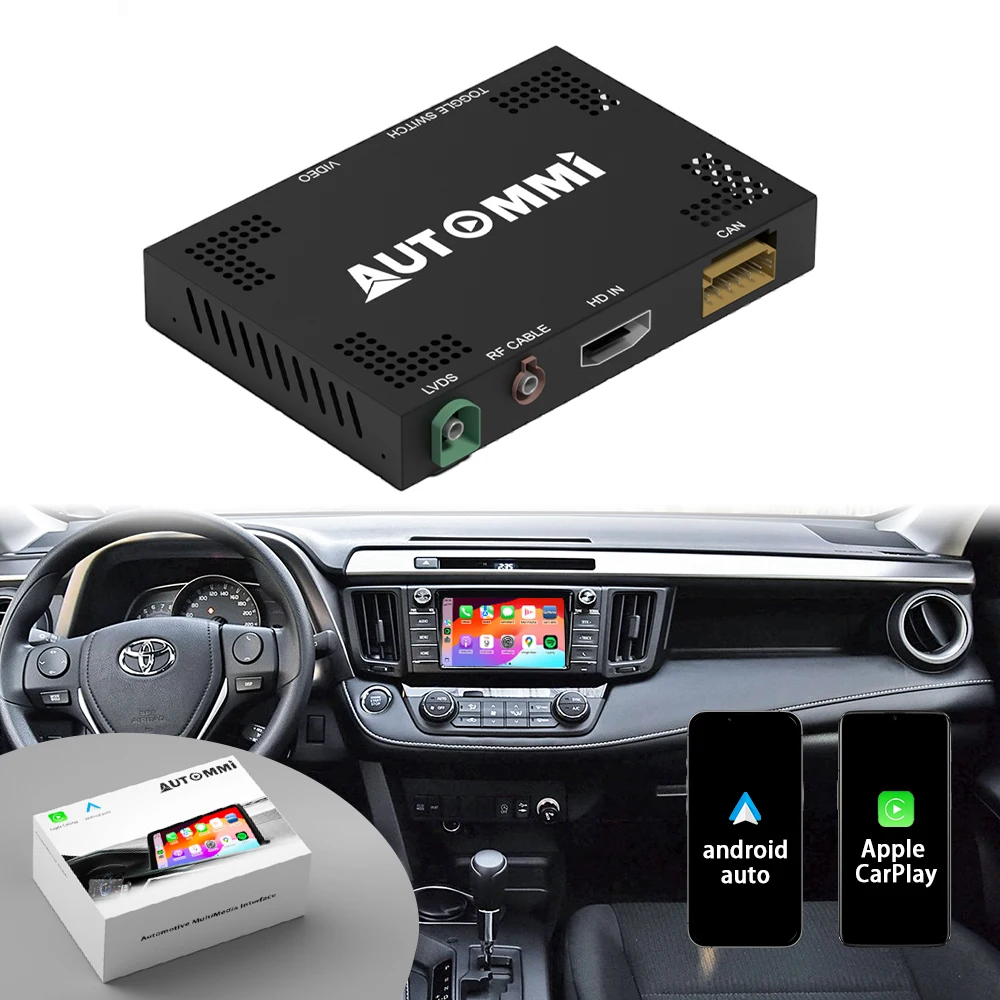 RAV4 Auto Integration Kits Wireless CarPlay Android Auto Navigation & Auto Electronics for Toyota Car 2014 - 2018