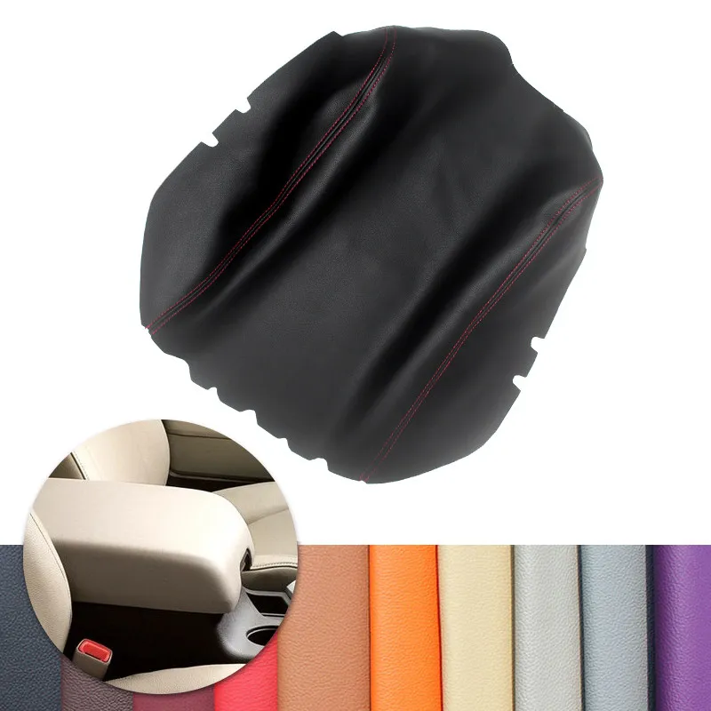 Para Toyota Tundra 2007-2013 Sequoia 2008-2016 cuero de microfibra Interior del coche apoyabrazos central caja tapa cubierta embellecedora