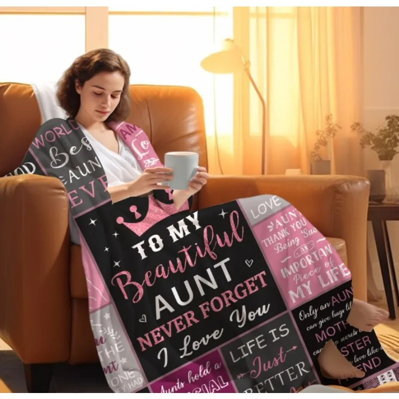 هدايا بطانية العمة للعمة، من الأخنة والزهاة إلى عمتي رمي بطانية أفضل أفكار هدايا عيد ميلاد العمة للعمة #3