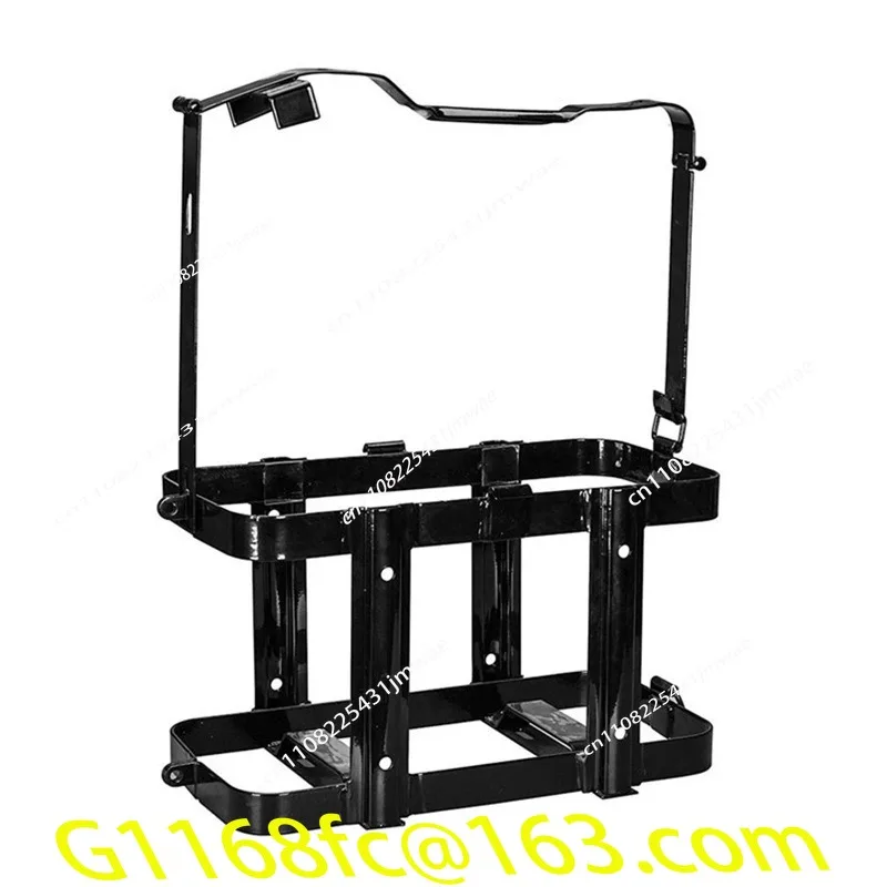 20 Liters Thickened Iron Barrel Rack Motorcycle Vertical Fixing Frame Anti-theft Bracket
