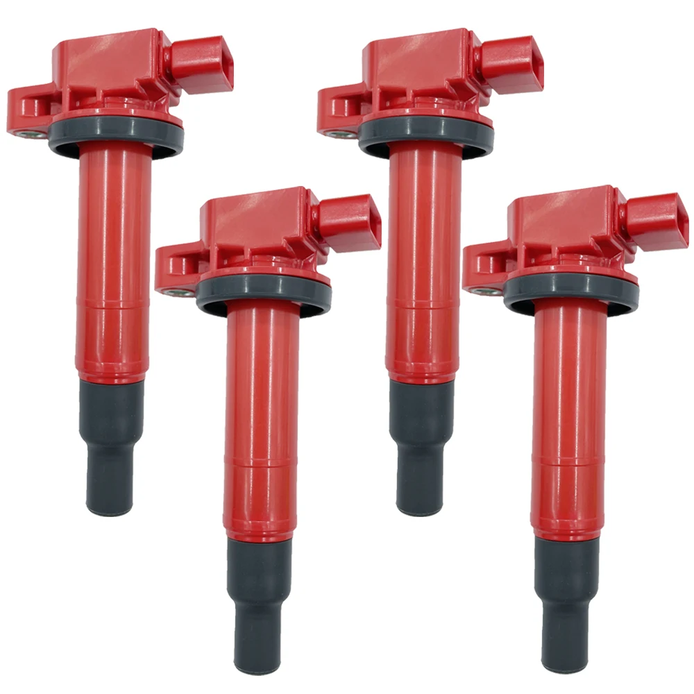 4PCS ARKUTO HIGH ENERGY RED IGNITION COIL 90919-02240 9091902240 90919-02265 UF316 FOR TOYOTA Prius YARIS SCION 1.3 1.5 1NZ 2NZ