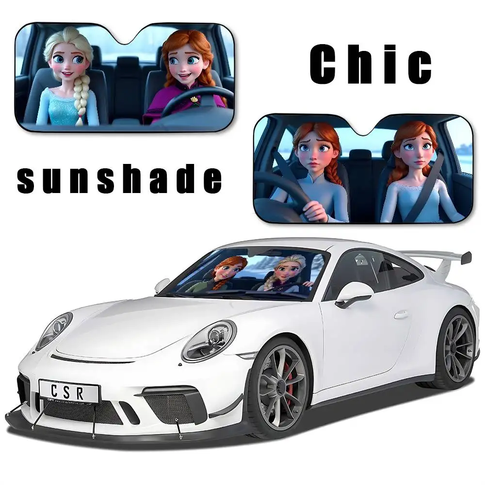 بارد E-إلسا القيادة سيارة ظلة الستائر القيادة سيارة ظلة الزجاج الأمامي غطاء الظل الأشعة فوق البنفسجية سيارة الشمس قناع حامي #2