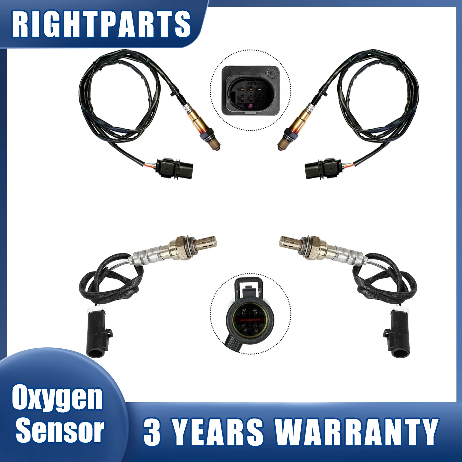 Set of 4 8F9Z9F472B 8F9Z9F472C 8F9Z9F472D 8F9Z9F472E Lambda Oxygen O2 Sensor For Ford F150 Pickup 4.6L 5.4L 6.2L V8 2009 2010