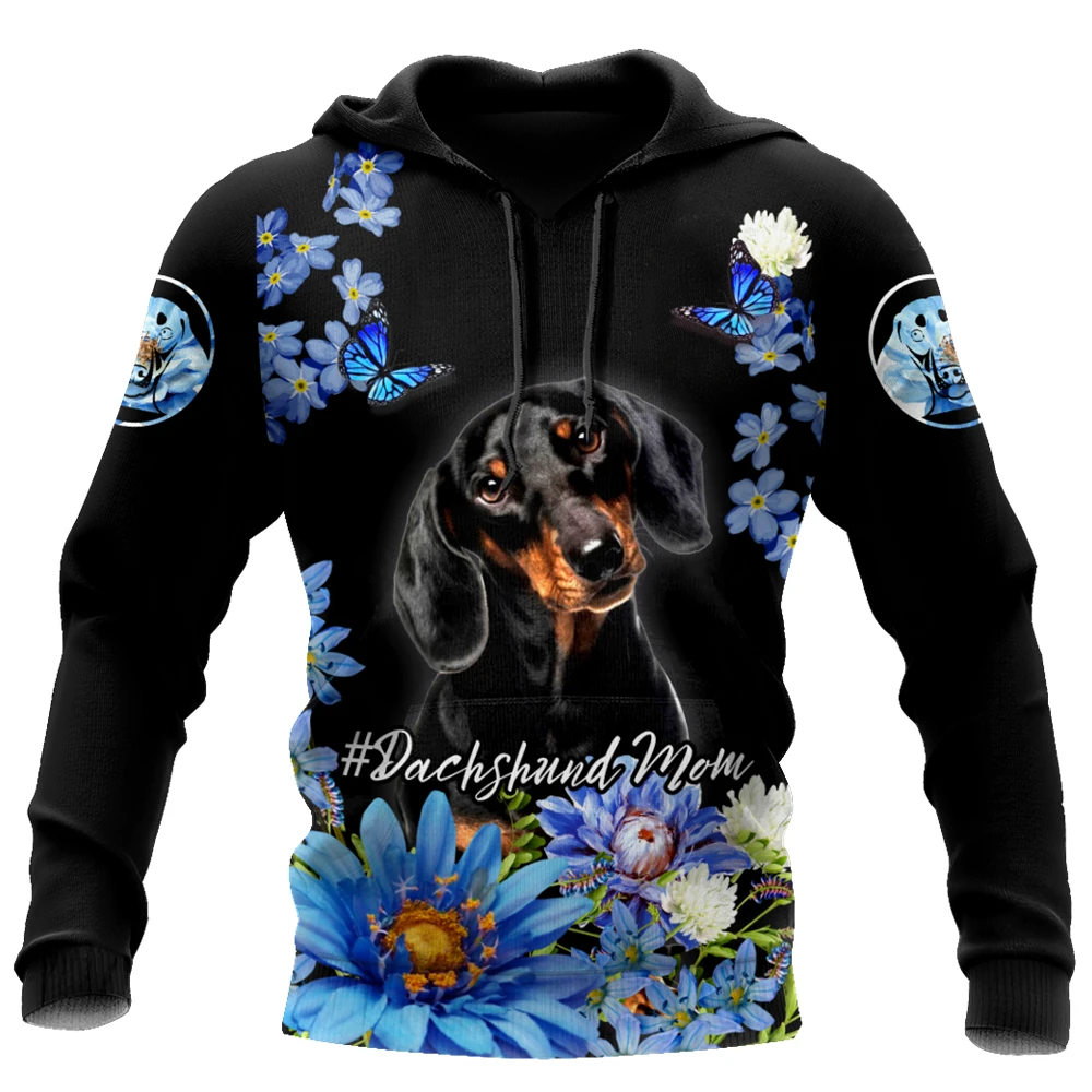 

3Dprint Newest Dachshund Dog Pet Art Harajuku Premium Streetwear Funny Unique Casual Unique Unisex Casual Hoodies/Sweatshirt