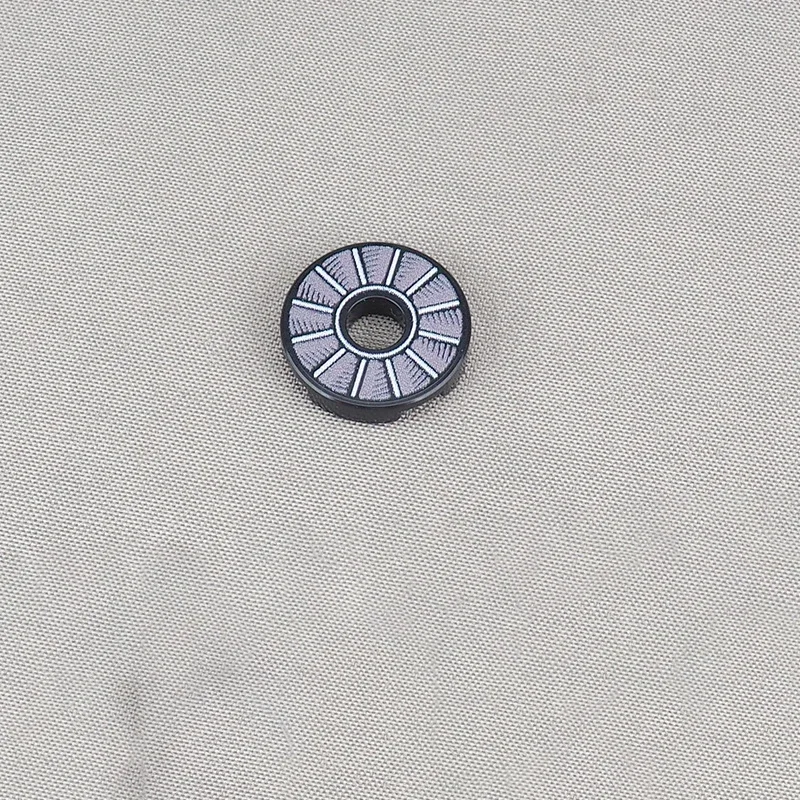 MOC 10PCS Part Bricks Printed 15535 15535pb 2X2 Rotating Fan Blades Pattern Building Blocks Hole Turning Disc Children Toy Gifts