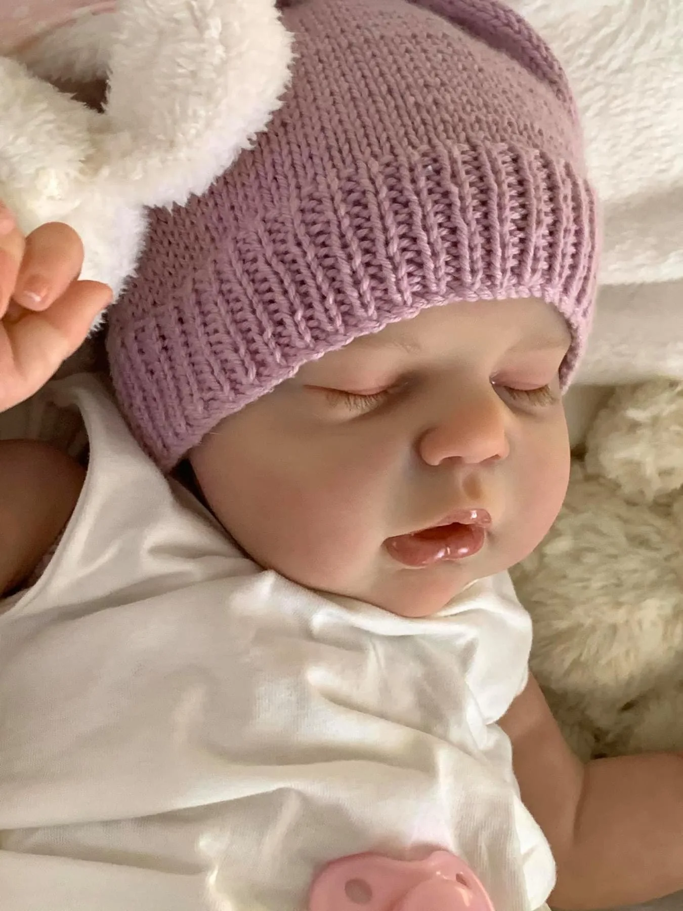 NPK 22 بوصة Alexis Reborn Doll - مقاس Newbaby نابض بالحياة ناعم الملمس محبوب الطفل مع جلد ثلاثي الأبعاد وأوردة مرئية جودة عالية #5