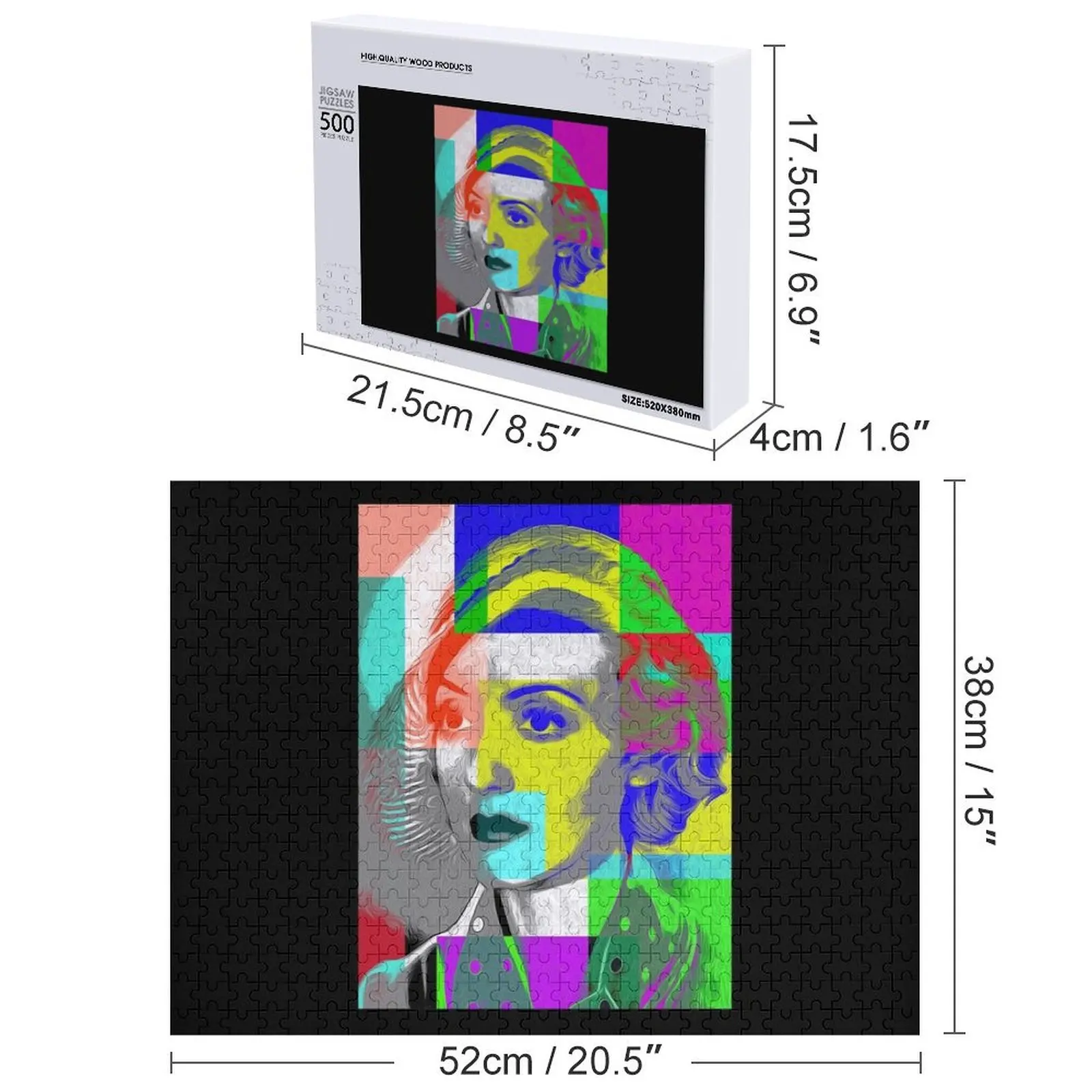 Bette Davis 4 Vintage Classic Jigsaw Puzzle Game Children Personalized Custom Name Child Toy Puzzle