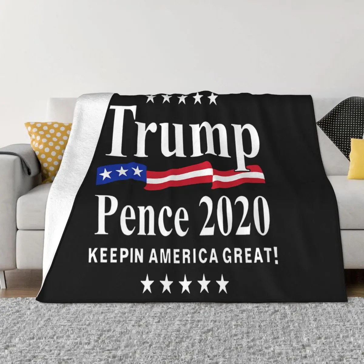 Trump Pence 2020 Political Election Unisex S 6Xl Retro Boy Man Popular Style Creative Design Throw Blanket