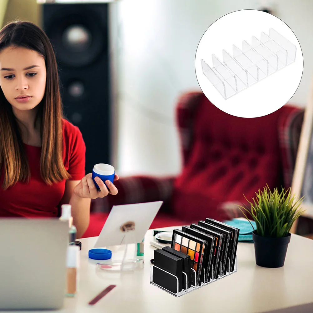 

Стеллаж для хранения большой емкости, лоток для теней для век, ганайзер, мульти-сетка, держатель для прессованной пудры, коробка-сепаратор для макияжа