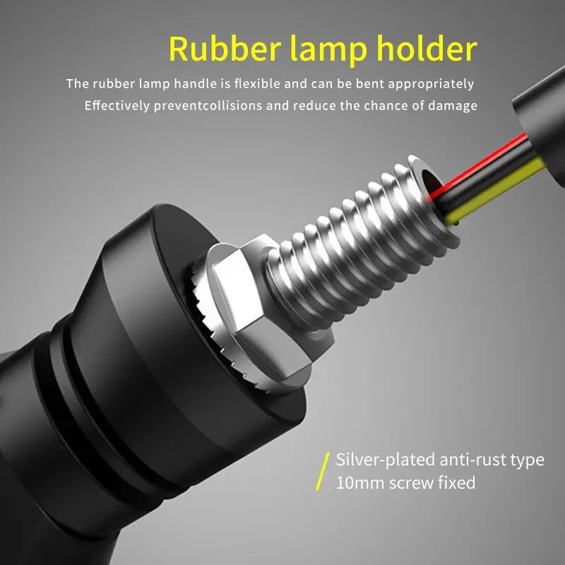 2 pieces of LED DRL & turn signal streamer light motor LED indicator light yellow amber tail light for motorcycle FZS CB150 forc image 3