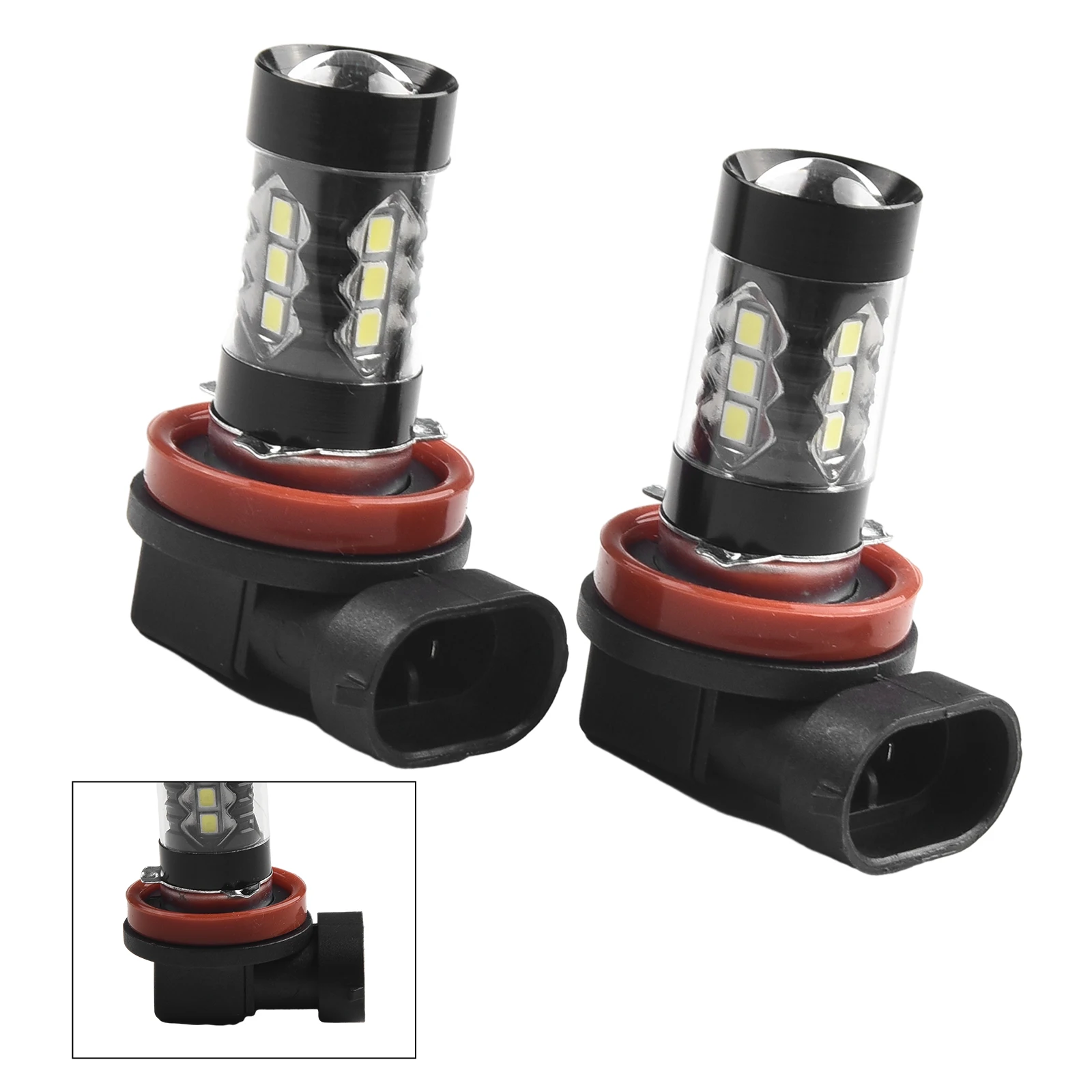 Fog/Driving Bulbs Headlights Car Light Accessories 12V-24V DC 2000LM 2Pcs 6000K High Power Lamp Fog Light White High Quality