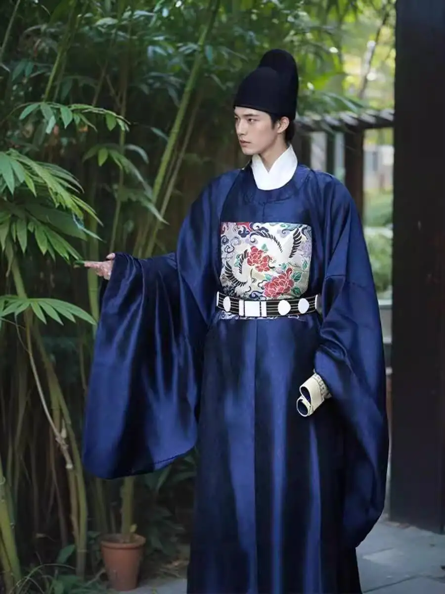 Round Collar Robe Ming Dynasty Style Minister Prime Minister Zai Xianhe First Rank Official Uniform Young Master Uniform Chinese view 3