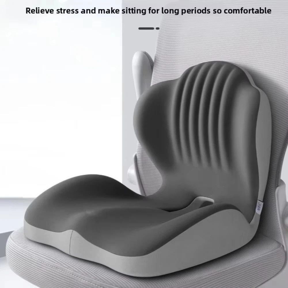 Coussin de soutien lombaire en mousse à mémoire de forme - Coussin de siège pour sédentaires, décompression, correction de la posture assise, accessoire de bureau pour chaise