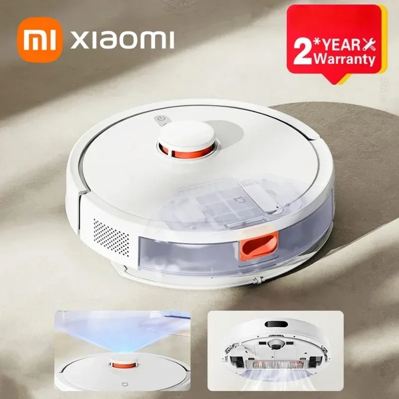 XIAOMI MIJIA 로봇 진공 걸레 3C 가정용 청소 먼지 5000PA 사이클론 흡입 세척 걸레 APP 스마트 계획을위한 업그레이드 버전