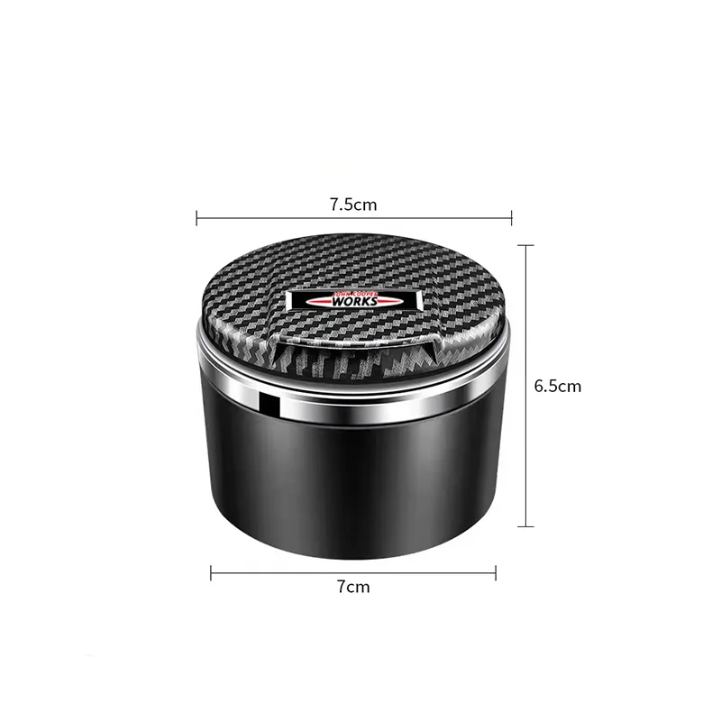 Car LED Ashtray Garbage Coin Storage Cup Container Car Supplie for MINI Coopers JCW R55 R60 R61 F54 F55 F56 F57 F60Car Ashtray