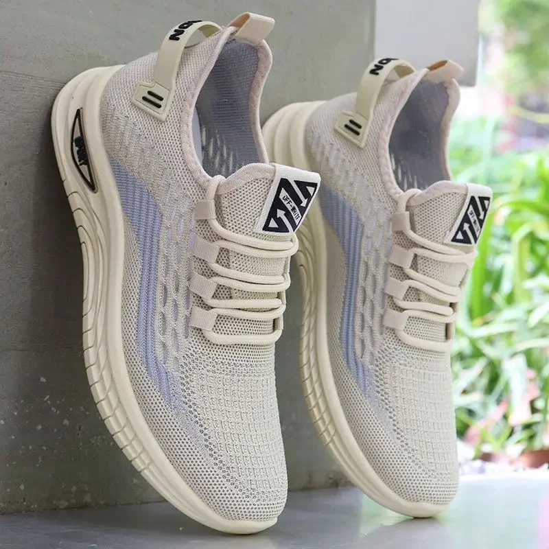 Men's Casual Sports Shoes New Black Shock Absorption Running Mesh Breathable Men's Running Shoes Men's Sneakers and Casual Shoes