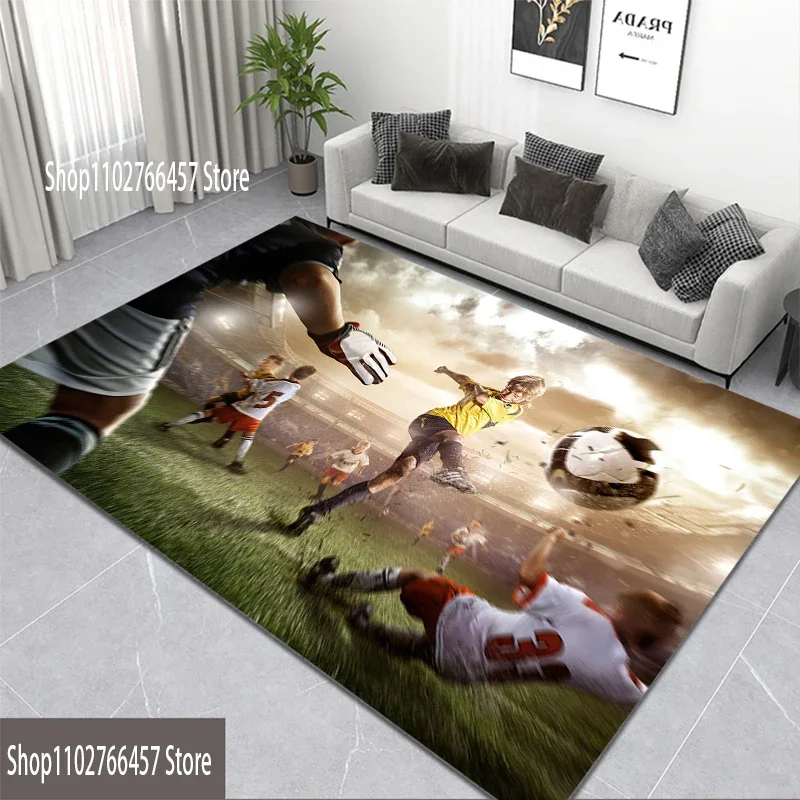 Football Carpet Kitchen MatEntrance Doormat Bedroom Floor Decoration Living Room Carpet Bathroom Anti-slip Rug   area rug