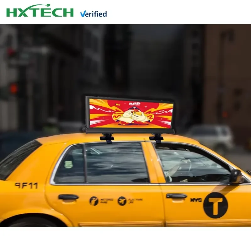 P1.8 P2.5 P3 Car Roof Led Display Wireless Control Led Screen Car Advertising Board Screens Taxi Top Led Display
