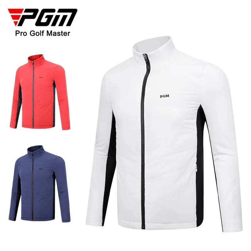 PGM Golf Men\'s Cotton Jackets Autumn Winter Long Sleeve Top Golf Clothing Men YF505