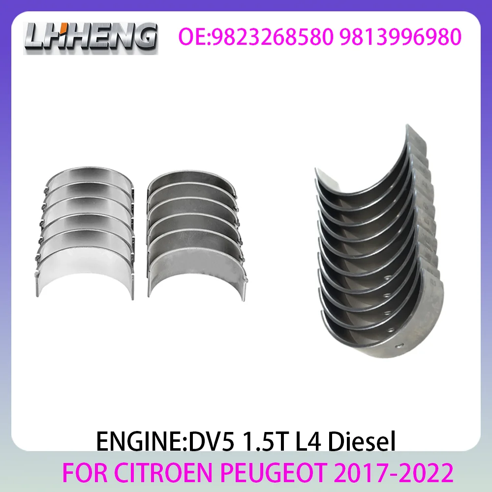 Kit de Rolamentos Principais e de Biela do Motor DV5 PARA CITROEN C3 C4 C5 JUMPY PEUGEOT 208 2008 301 308 1.5L 1.5 L T L4 Diesel 17-22 9823268580