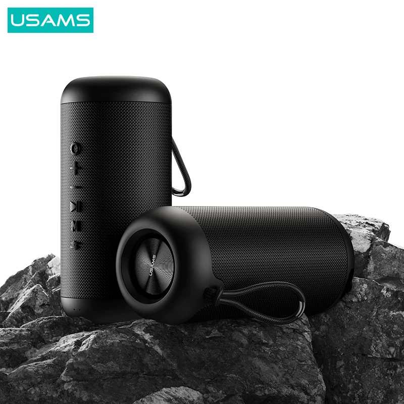 USAMS YX008 Профессиональный мини-портативный беспроводной Bluetooth-динамик Открытый IPX6 Водонепроницаемый TWS Стерео сабвуфер Играет 8 часов AUX